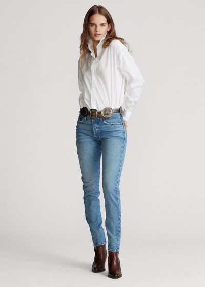 Polo Ralph Lauren Callen High-Rise Slim Jeans Dame Danmark (MUEGW1379)